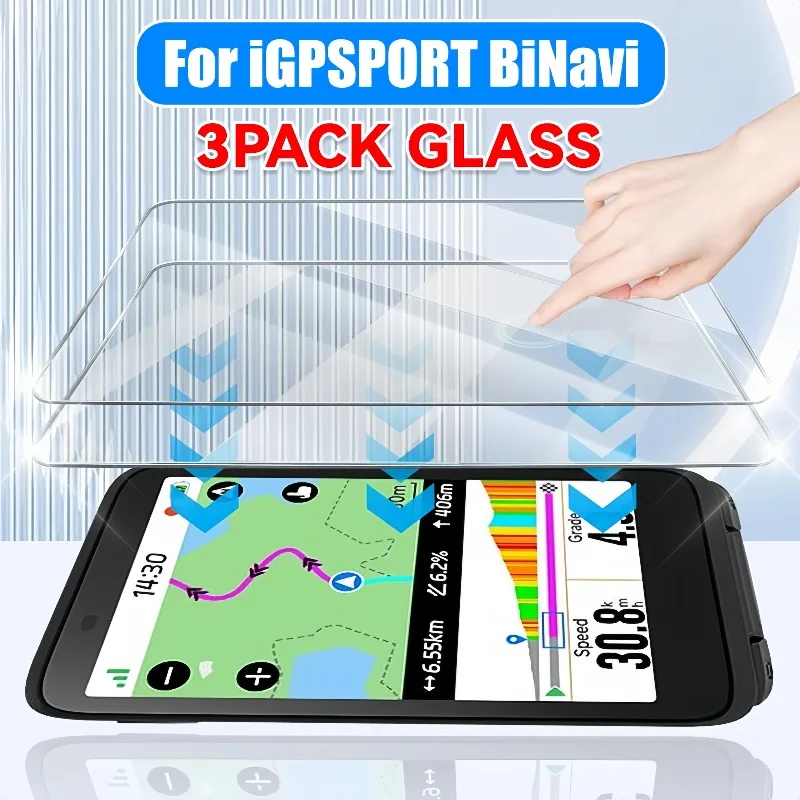 

Для IGPSPORT BiNavi Защитная пленка для экрана из закаленного стекла 9H Взрывозащищенная защитная пленка против царапин Велосипедный компьютер GPS-защита