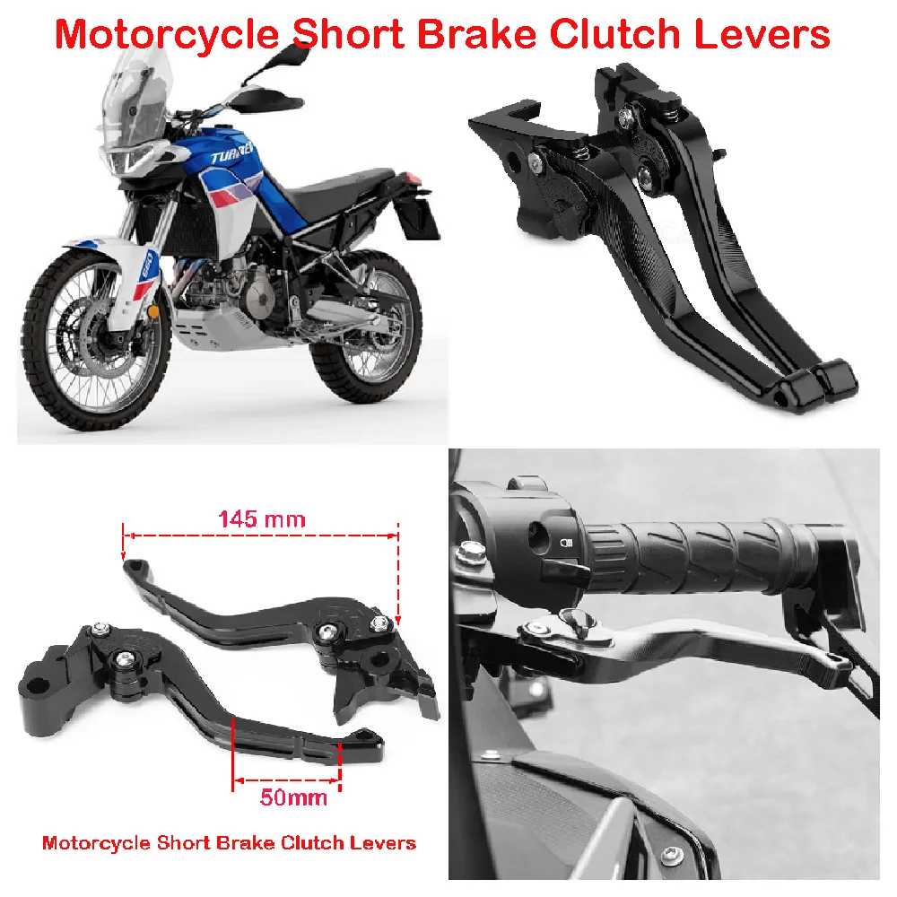 

Fits for Aprilia Tuareg 660 TUAREG660 Rally ABS 2023 2024 2025 Motorcycle Clutch & Brake Lever Kits Adjustable Refit Short Bar