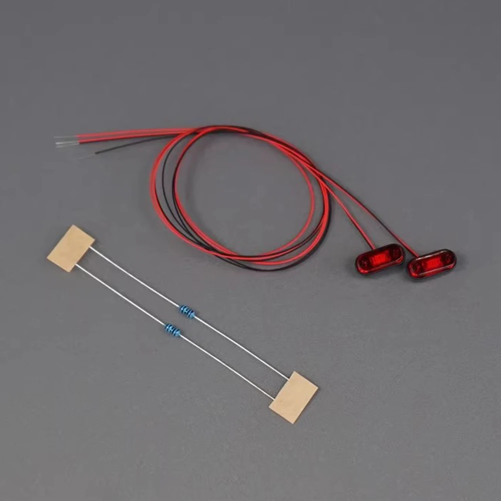 Luz de advertência luz de posição de luz de perigo para caminhão trator Tamiya 1/14 RC DIY
