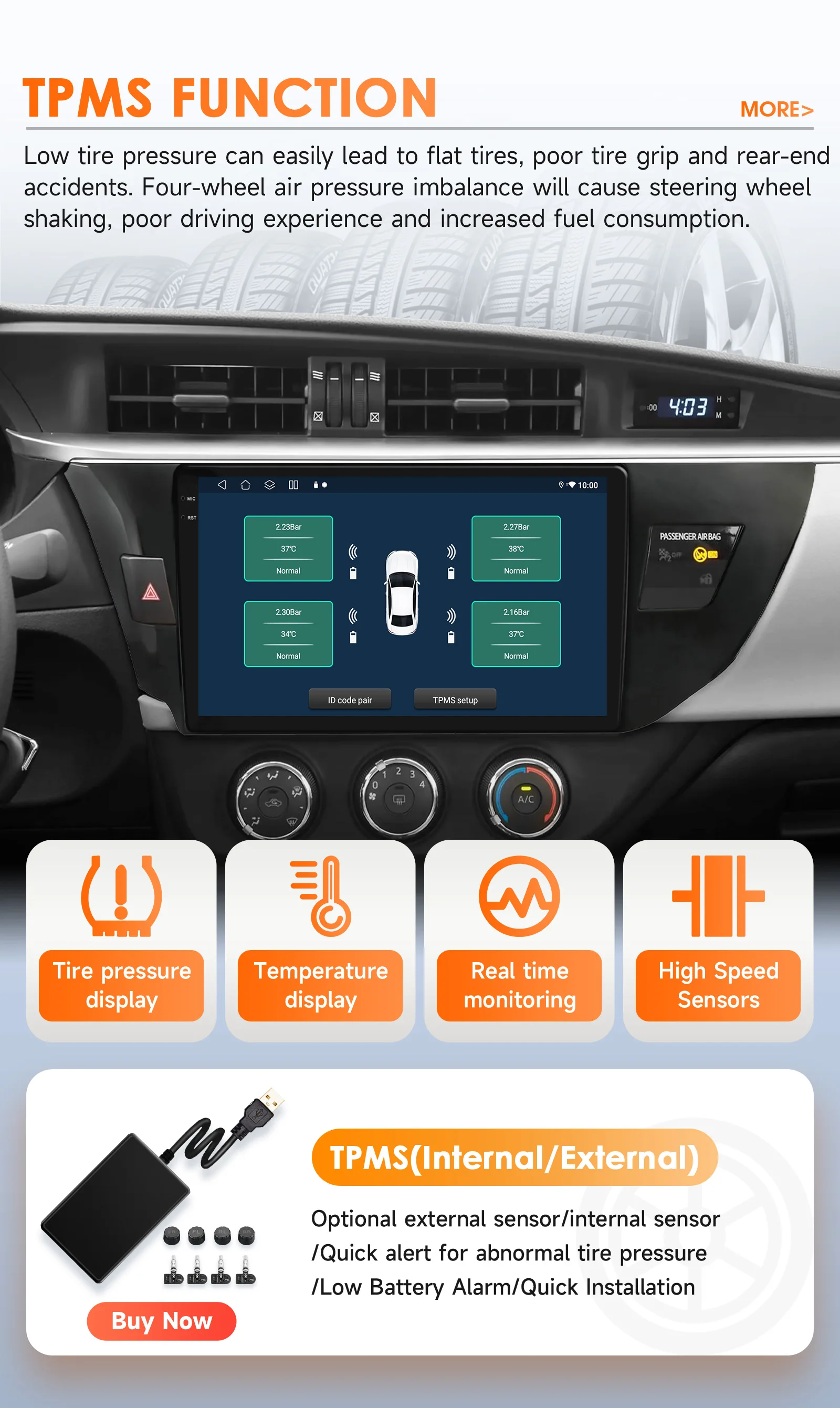 Hizpo 10,1 "Android Auto Auto Elektronische Geräte Für Toyota Corolla Ralink 2014-2016 RadioGPS Navigation Drahtlose Carplay DSP BT – Detail 38
