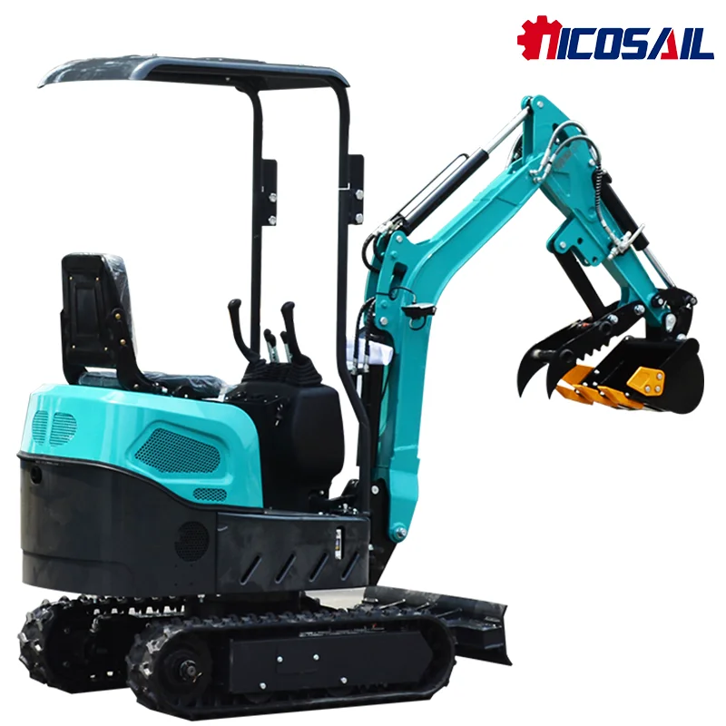 รถขุดขนาดเล็ก 1.2 ตัน สำหรับสวนผลไม้ รองรับการปรับแต่งเครื่องยนต์ Kubota มาตรฐาน EPA EURO5