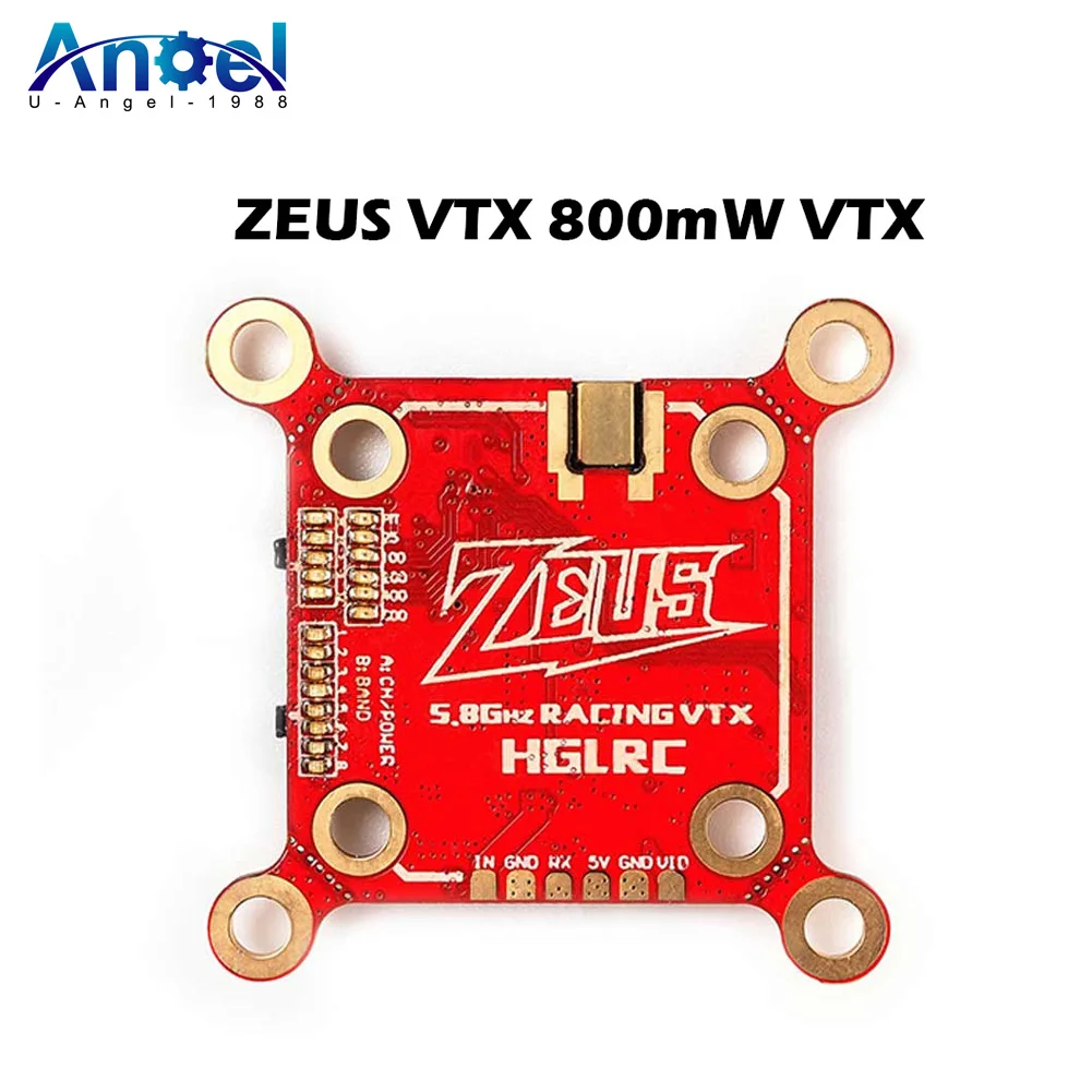 

HGLRC Zeus 2,5 Вт VTX 1,6 Вт 350 мВт VTX 800 мВт VTX 40CH VTX 5,8G 2,4G передатчик Встроенный микрофон для модели RC FPV Racing Drone