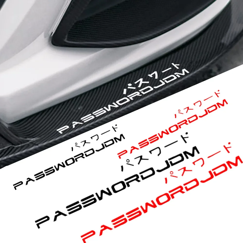 

Car JDM Modification Sticker PASSWORDJDM Body Scratch Sticker Lamp Eyebrow Rear Bumper Decoration