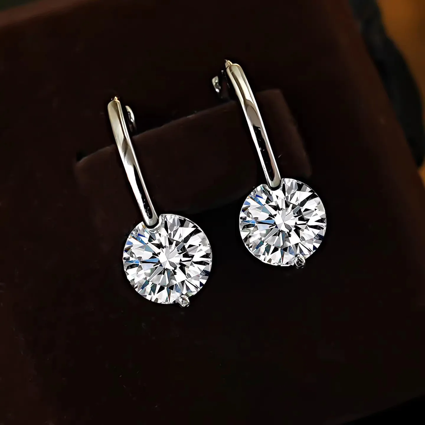 2026 Neuerscheinung 925 Sterling Silber Moissanit Tropfen-Ohrringe für Damen, Luxuriöser Hochzeits- und Partyschmuck Geschenke – Detail 4