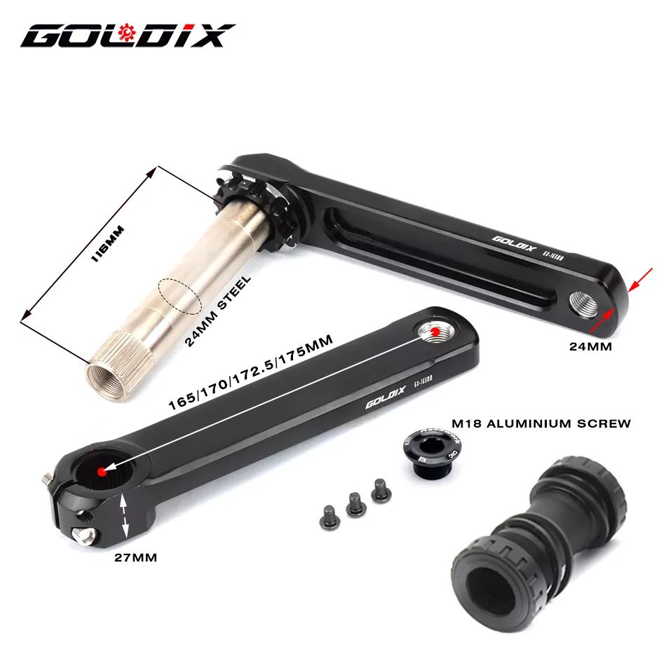 GOLDIX 50-34T/52-36T/53-39/road bike CNC light 11-12-speed crank set is applicable for SHIMANO SRAM 105 7020 8020 transmission