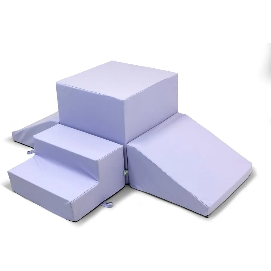 

Игровой набор из пенопласта для занятий спортом, 4-компонентный мягкий пенопластовый альпинист для малышей и активных игр для ползания, скалолазания, раздвижной и прыжков.