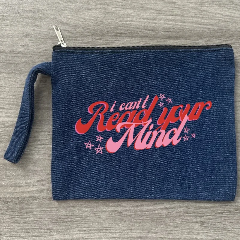 

I'm Sorry for Your Loss Sabrina Carpenter Please Handbag Makeup Bag Fashion Denim Cosmetics Storage Canvas Bag