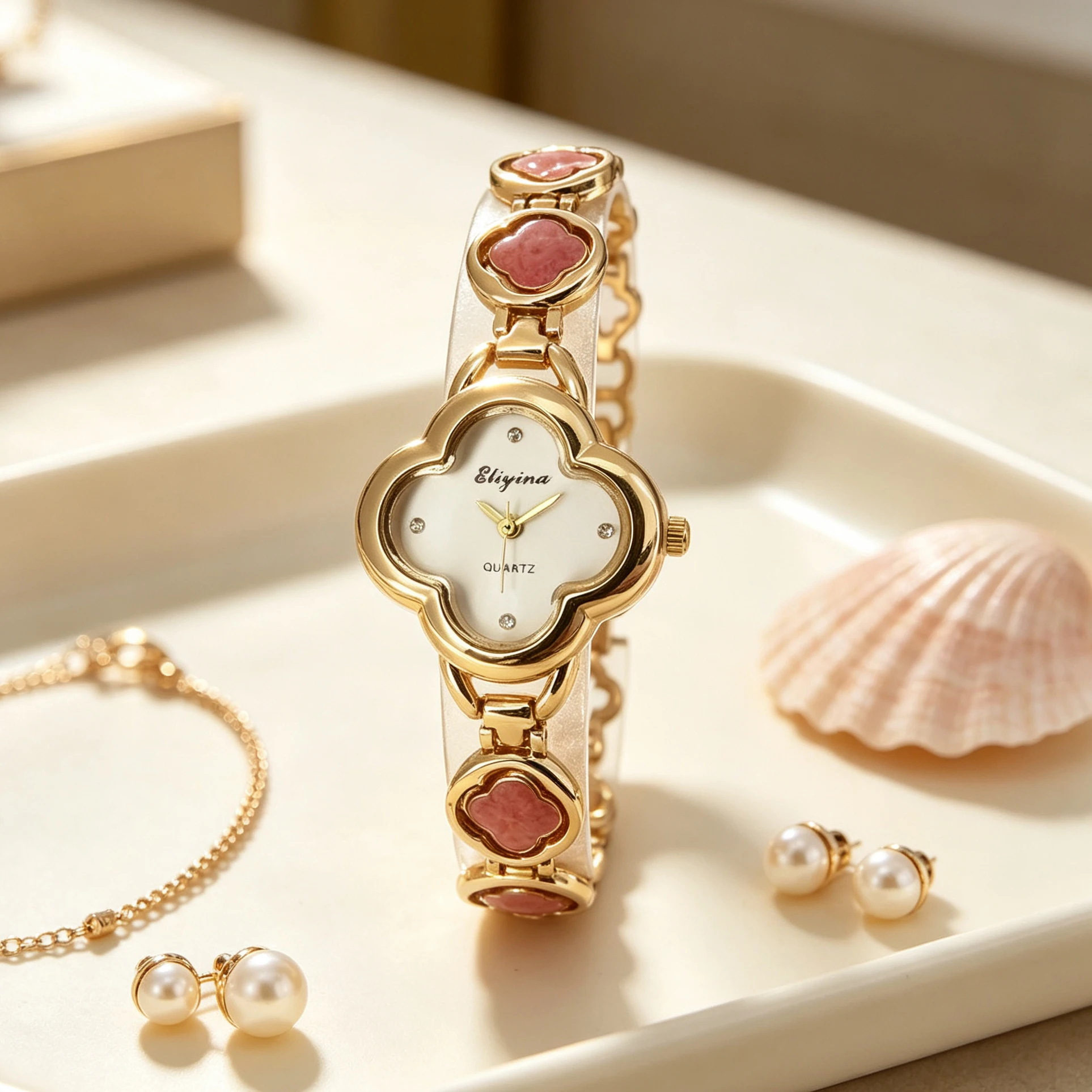 Stones Watches & Jewelry In Sweden Ab - 새로운 스타일의 스톤 소재 네잎 클로버
