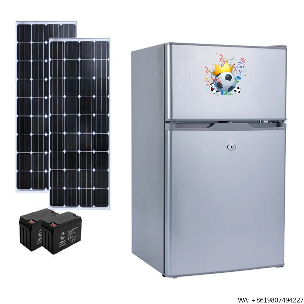 

Double Door Solar Fridge 12/24VDC Sun Energy Power Battery Solar Deep Refrigerator