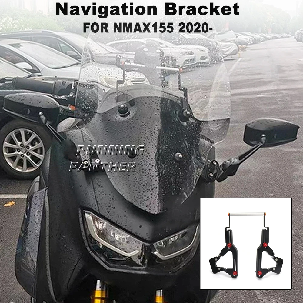 

Motorcycle Phone Holder Windshield Bracket Rearview Mirror Bracket For YAMAHA N-MAX155 NMAX155 N-MAX 155 NMAX 155 2020-