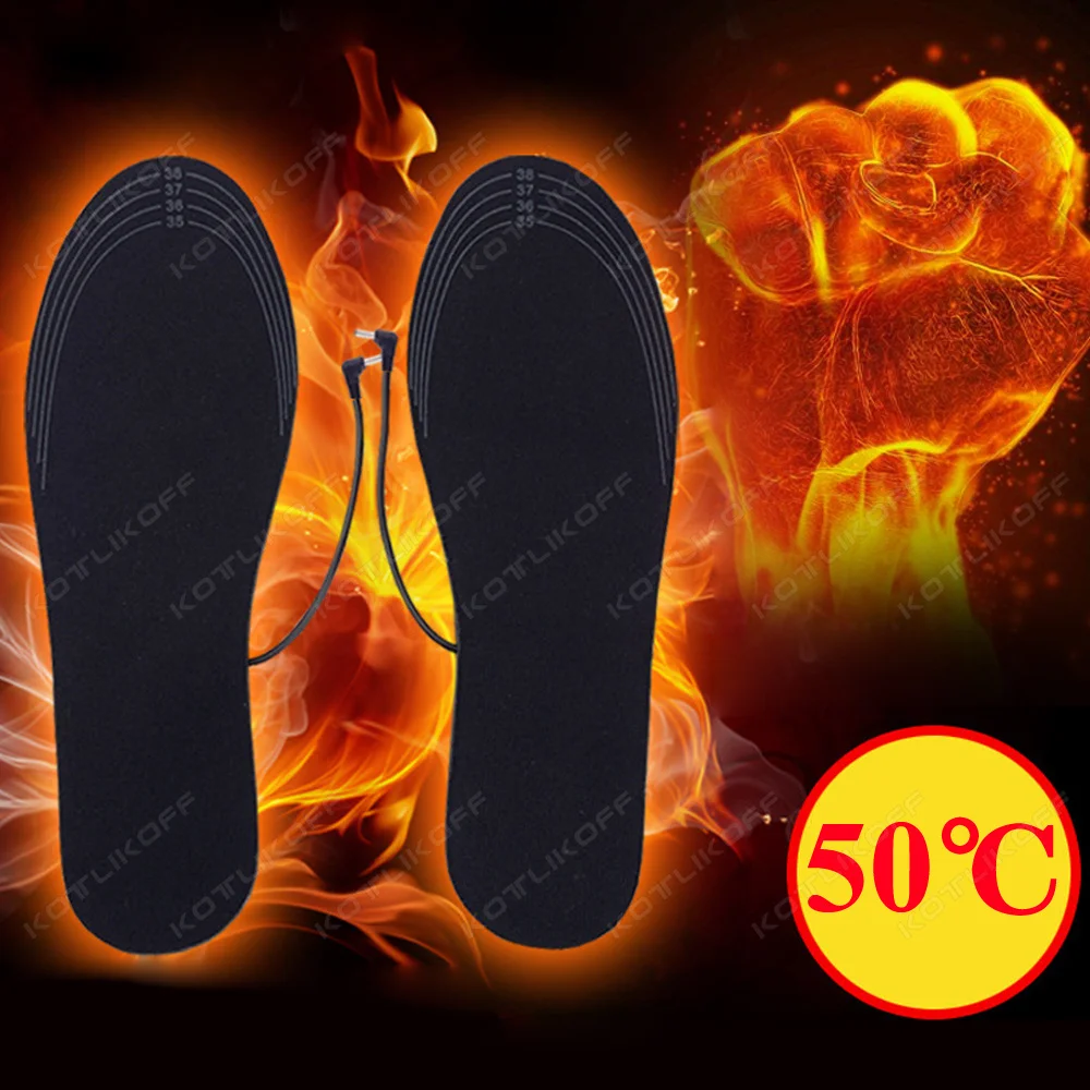 

1 пара стельок, стельки для обуви с электрическим подогревом, теплые носки, обогреватель для ног, USB зимняя теплая грелка для ног, походные грелки, аксессуары