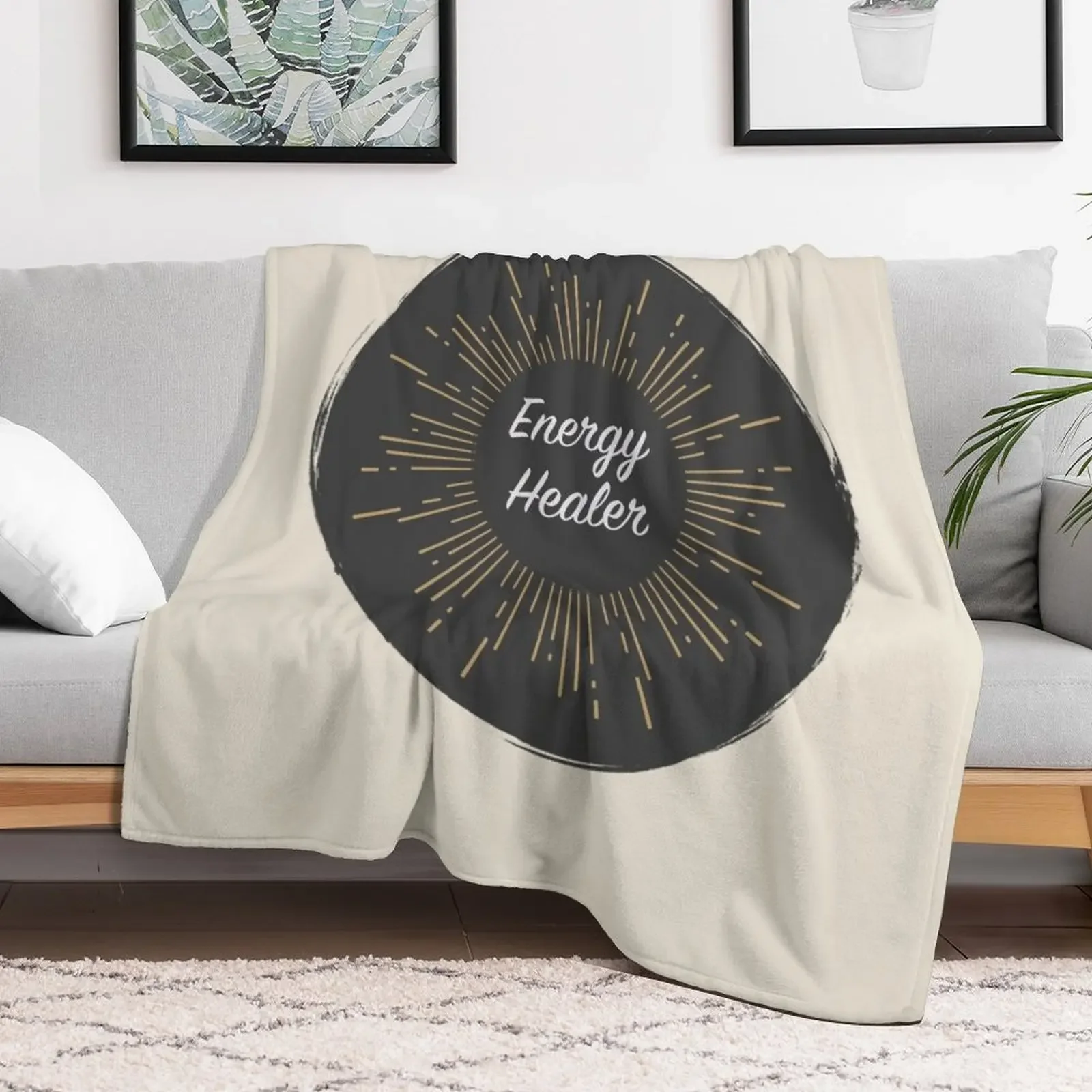 Energy Healer, Reiki Master, Reiki light Throw Blanket Outdoor Soft Blanket for Picnic Beach Camping