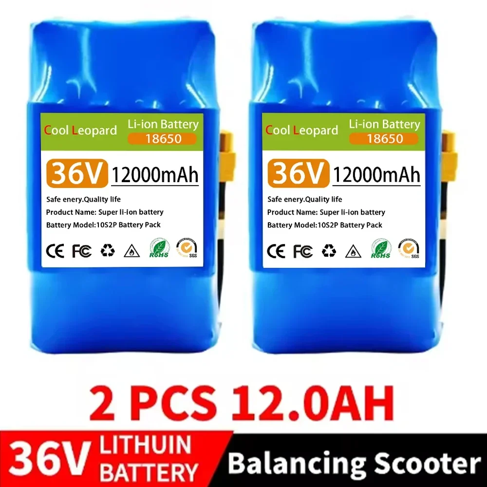 

High-quality Battery 36V 30Ah 10s2p Rechargeable Lithium-ion Battery for Electric Self-balancing Scooter,HoverBoard and Unicycle