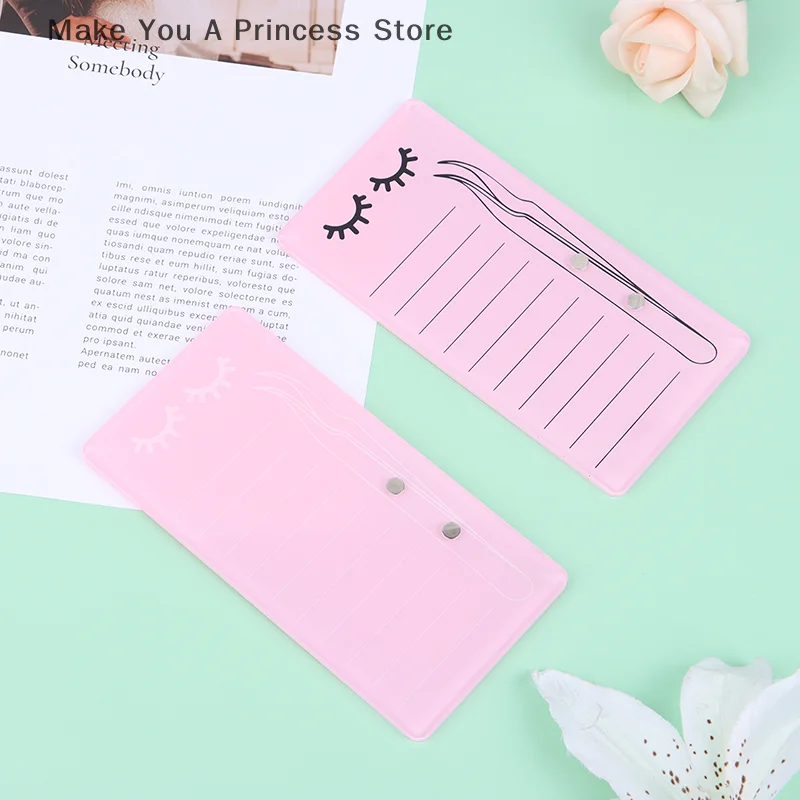 【HBA6】Akrylowy Stojak na Paletę do Rzęs z Magnetycznym Systemem do Przechowywania Pęset do Rzęs