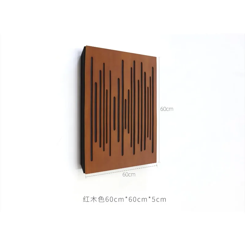 Wooden MLS Sound Diffuser Panel with Absorbing Foam Acoustic Treatment Board for Home Theater Recording Room