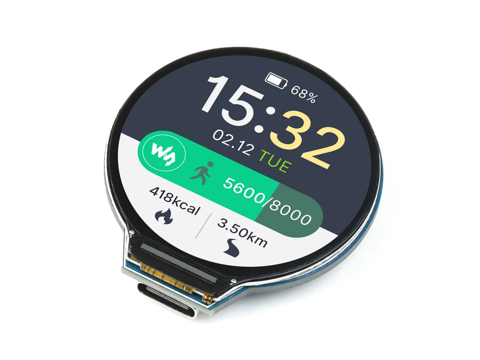 For RP2040-LCD-1.28,MCU Board, With 1.28inch Round LCD, Accelerometer And Gyroscope Sensor,Low-power sleep and dormant modes