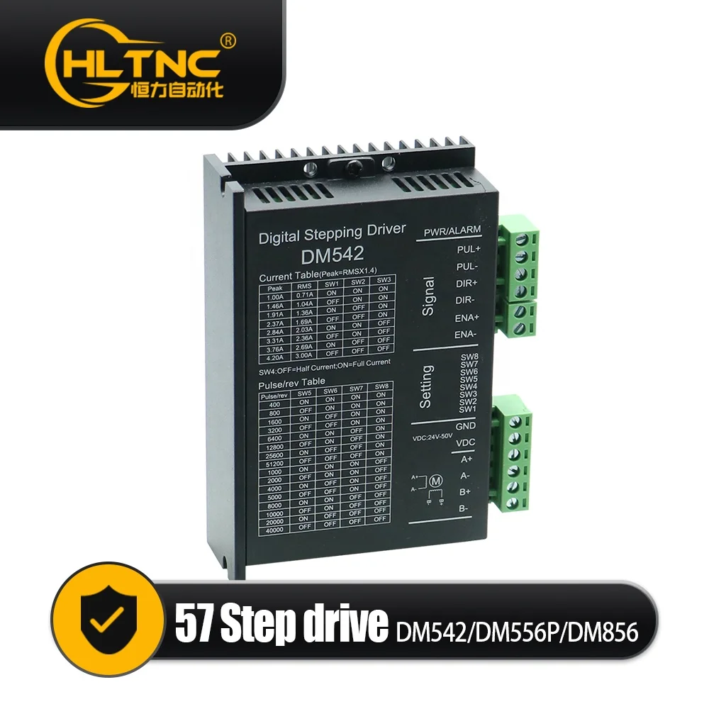 HLTNC High Quality  Nema 23 Cheap Stepper Motor Driver 57 Can Drive Two-phase DM542 DM556P DM856 for Cnc Router