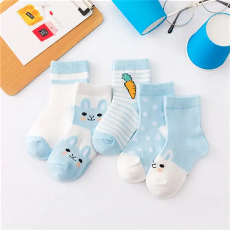 

Keep Warm 1-3-6 Years Old Rabbit Pattern Cotton Newborn Baby Socks Short Socks Boys and Girls Baby
