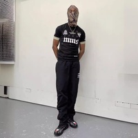 Apeshit American Retro Style Cotton T-Shirt Short Sleeve Embroidered Casual Hip Hop Star Streetwear Summer Leisure Top