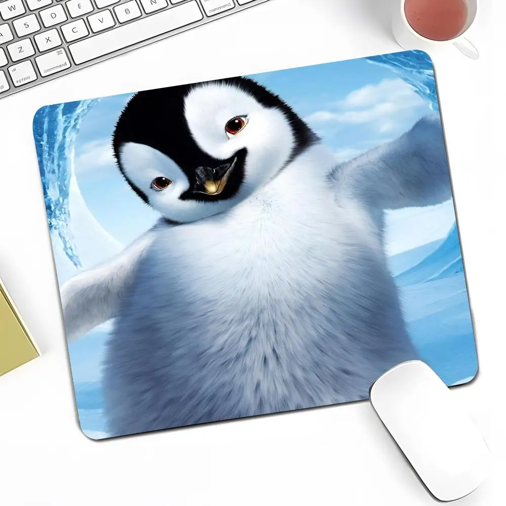 Cute Penguin baby Mouse Pad Anime Game Mouse Pad High Quality Small Desk Pad Rubber Laptop Desk Pad