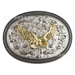 Ceinture Western à Motif de Tête de Vache Blanche, Accessoire de Style Cowboy, Aigle à Tête Blanche