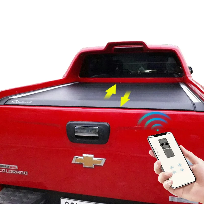 

Automatic Retractable Pickup Roller Lid Truck Bed Electric Tonneau Cover for Colorado High Country