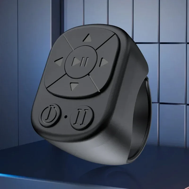 Wireless Auto Clicker Fingertip Remote Control Page Turner Continuous Click Selfie Button Hands-Free Scrolling Device