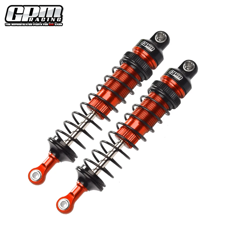 Ammortizzatori a molla regolabili anteriori in alluminio GPM per LOSI 1/10 Baja Rey 1.0