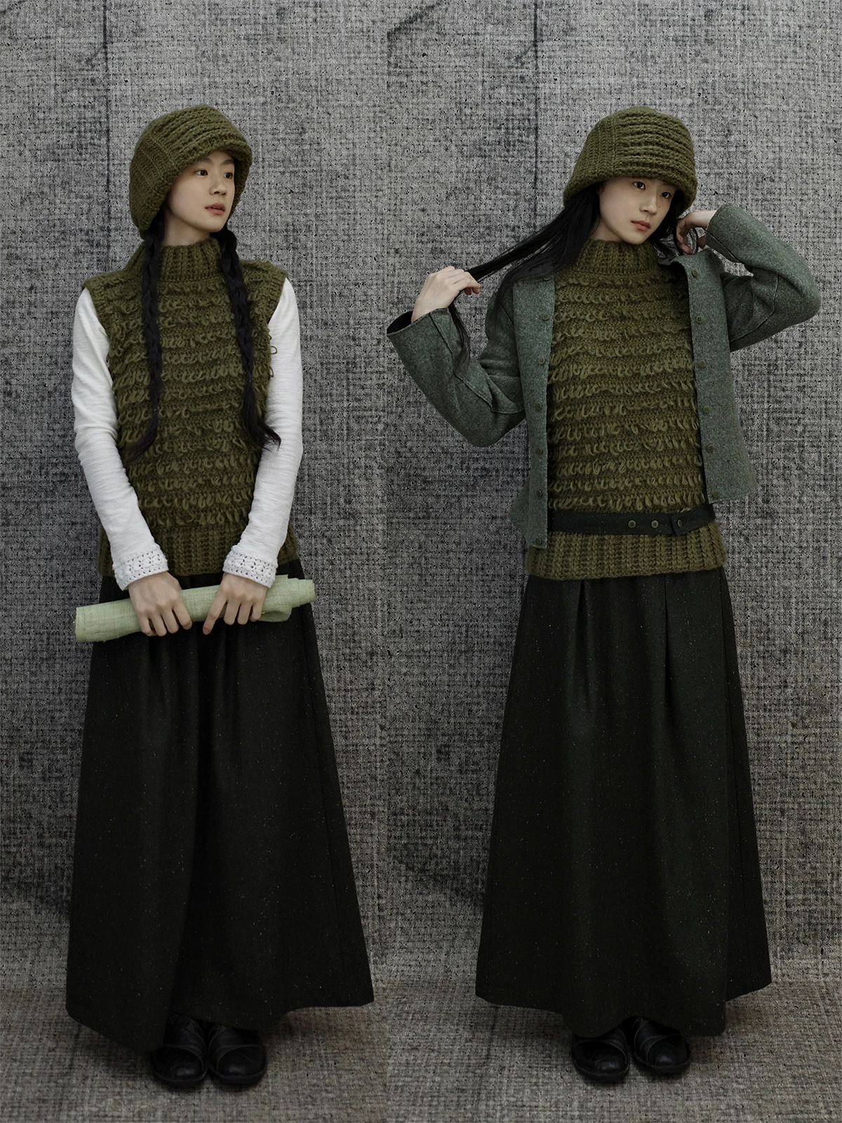 

Вязаный вручную винтажный жилет Oliver: мягкий, из смесовой пряжи (полиэстер, нейлон, шерсть), комфортный, стандартный крой