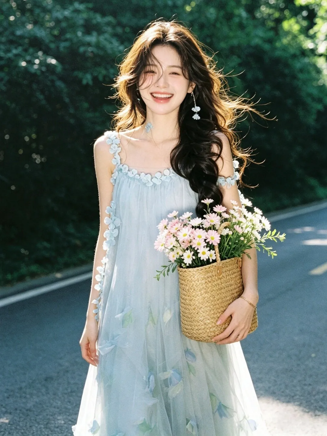 

Retro Gentle Style Beautiful Lace Halter Long Dress Unique Fairy Dress Summer Cotton Soft Elastic No Sleeve High Waist A-Line...