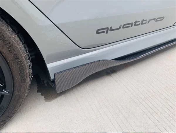 สําหรับ Audi A3/S3/A4L/S4/A5L/S5/A6L/S6 ReaI คาร์บอนไฟเบอร์ด้านข้างกระโปรงบานหน้าต่างสปอยเลอร์