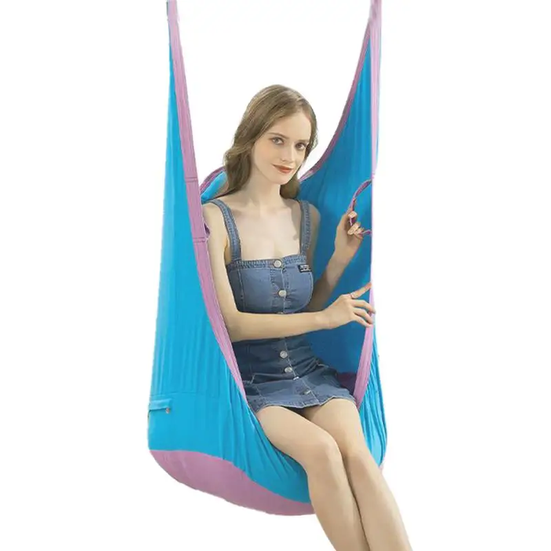 

Kids Pod Swing Seat Hanging Hammock Swing Frog Bag Portable Inflatable Hammock Swing Sensory Training Swing With Cushion