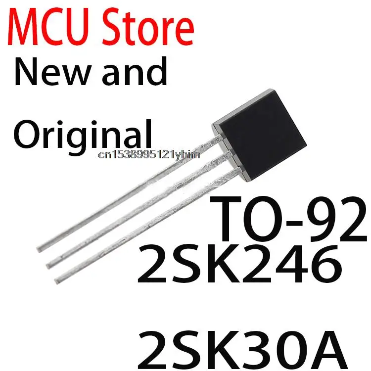 10PCS New and Original K246 TO-92 K30A TO92 2SK246 2SK30A 2SK117 2SK241 2SK439 2N5486 2N5460 2N5484 2N5485 2N5457 2N5088 2N5089