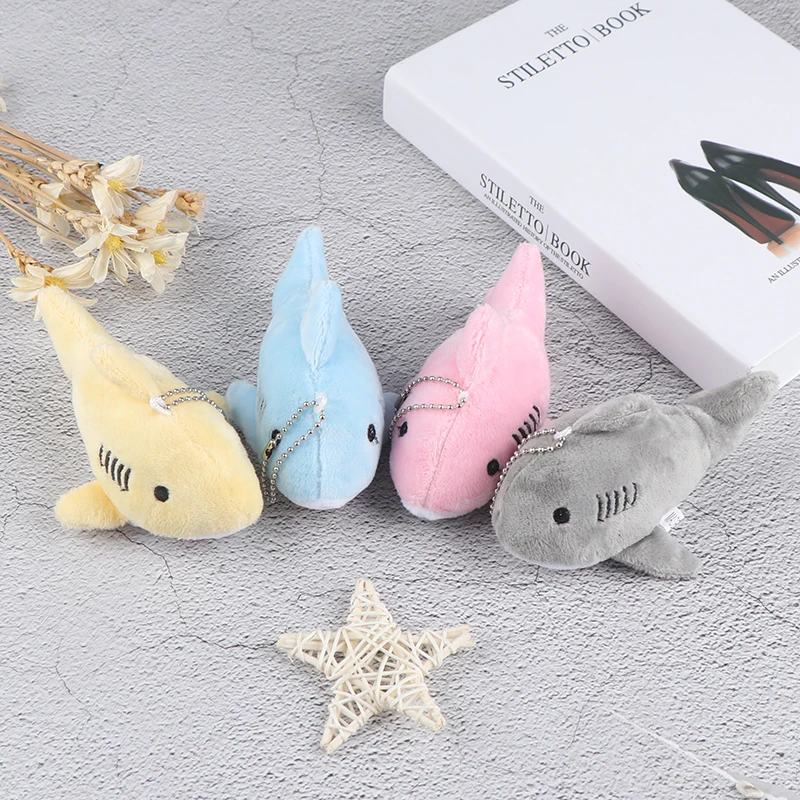 Jouet en peluche requin de dessin animé mignon, jouet en peluche, mini pendentif beurre, marchandises ponctuelles, clé JOGift, 12cm