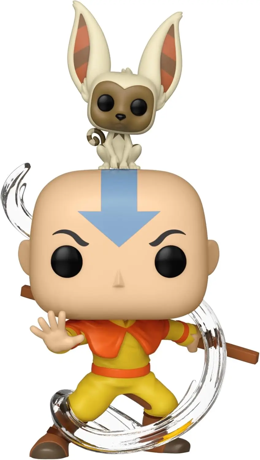 Animación: Avatar - Aang con Momo 534 Figuras de acción de vinilo Juguetes