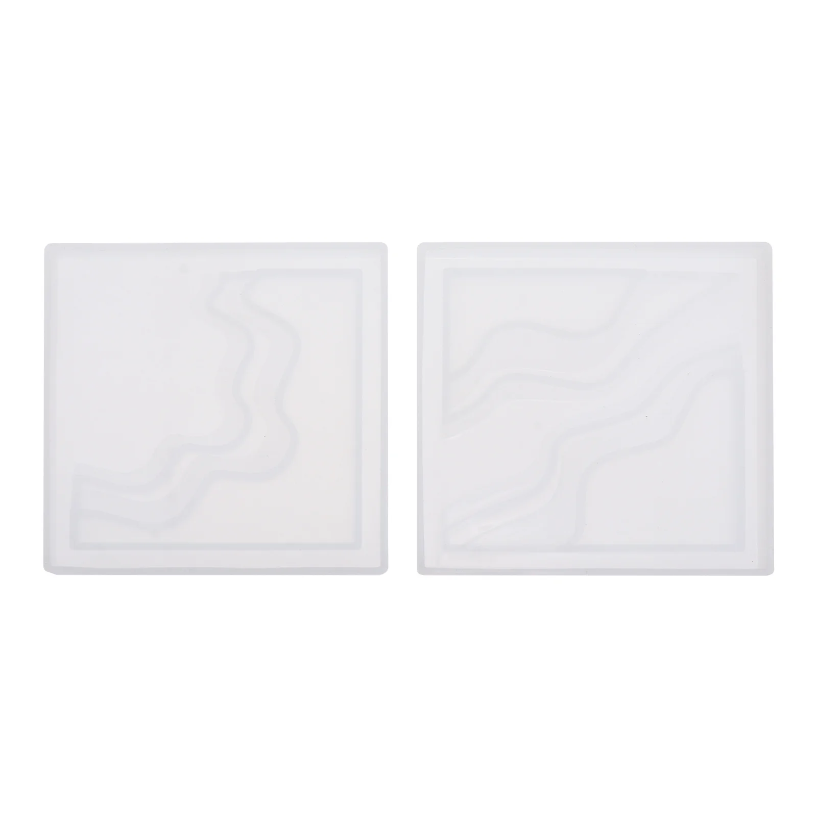 

2Pcs Coaster Molds Island Design Silicone Mold DIY Epoxy Resin Cup Mat Casting Handmade Craft Gift Coaster Molds