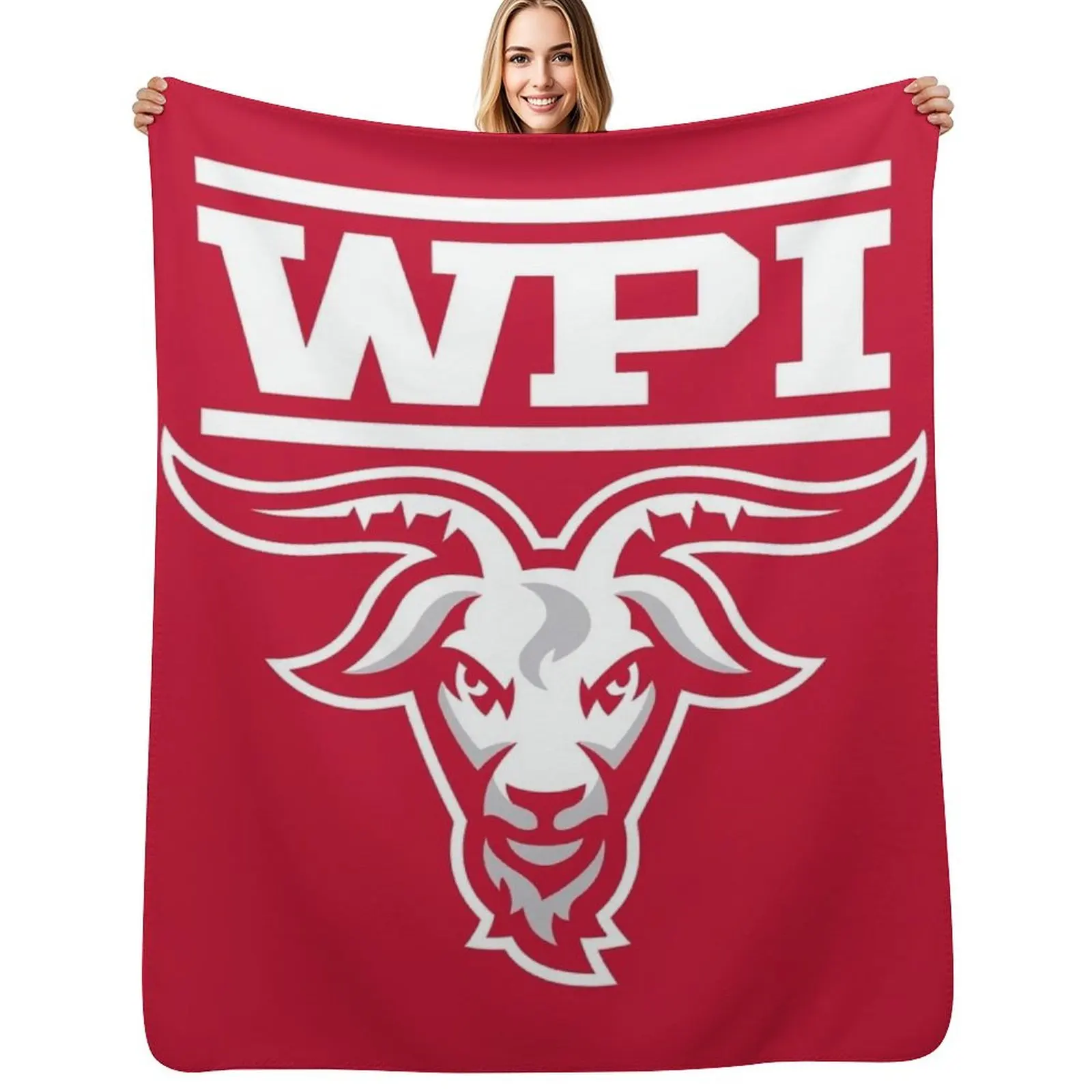 

Worcester Polytechnic Institute Throw Blanket Vintage Weighted Sofas Furrys Blanket