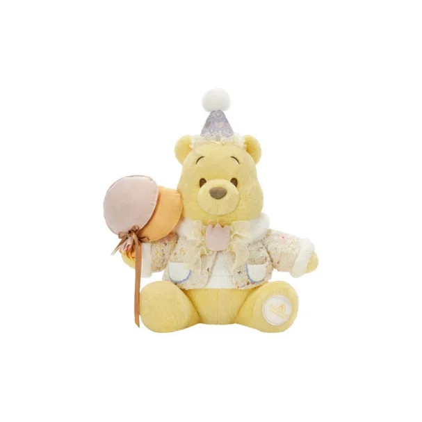 Disney x DISNEYLAND 2025 Winter Winnie The Pooh And Friends Collection Yellow Balloon Dolls Plush Doll H23cm 400060485241