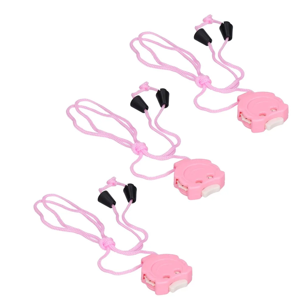 3Pcs Pink Knitting Stitch Counter Plastic Light Weight Crochet Row Counter Pendant Stitch Marker For Knitting Enthusiasts