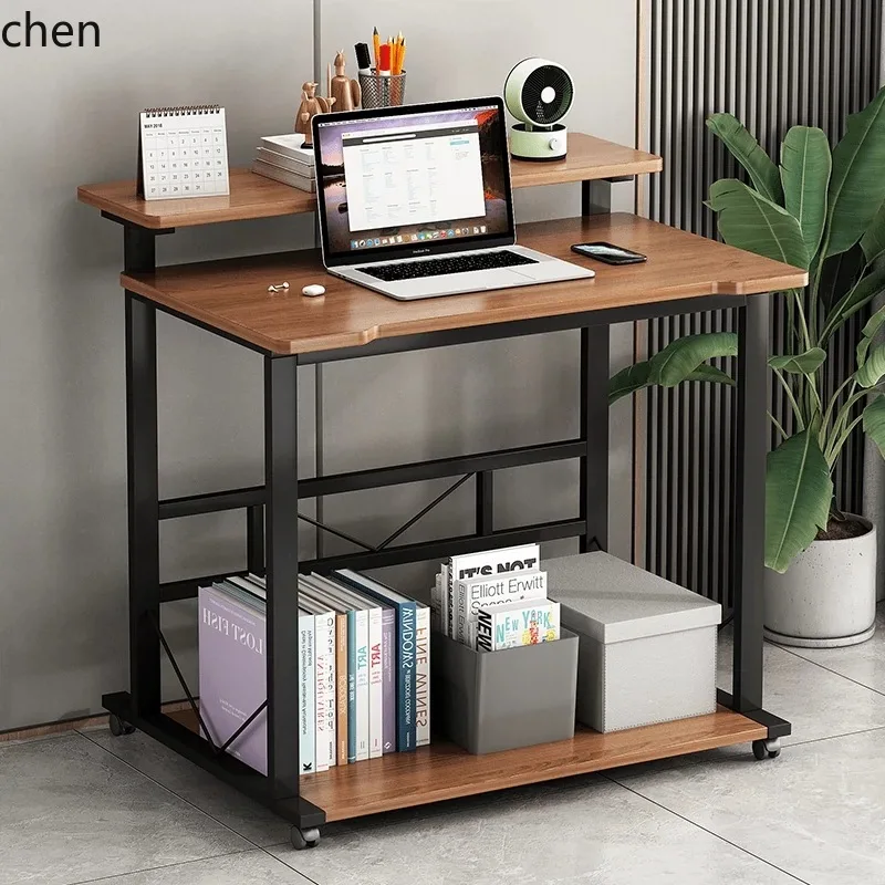 ZML Computer Desk for Home Use, Mobile Bedside Dormitory Simple Small Desk Minimalist
