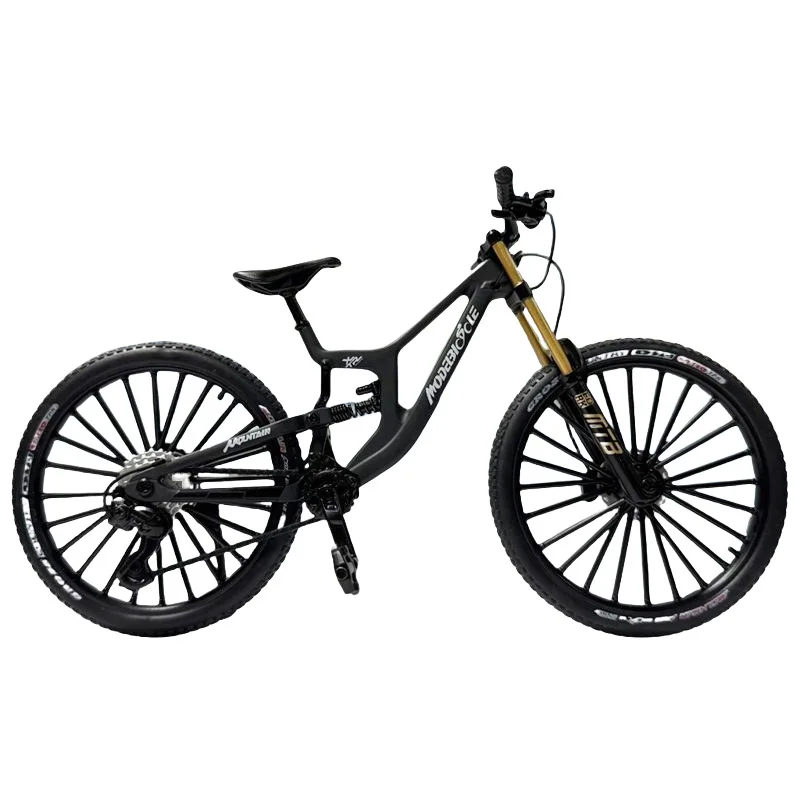 AliExpress NONE Alloy Mountain Bike Model, Realistic Gear Toy with Front and Rear Shock Absorbers, A Christmas Gift for Bike Enthusiasts
