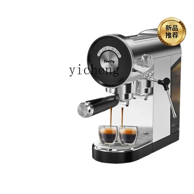 

ZF Coffee Machine Household Small Semi-automatic Extraction Concentrated Stainless Steel Steam Frothed Milk