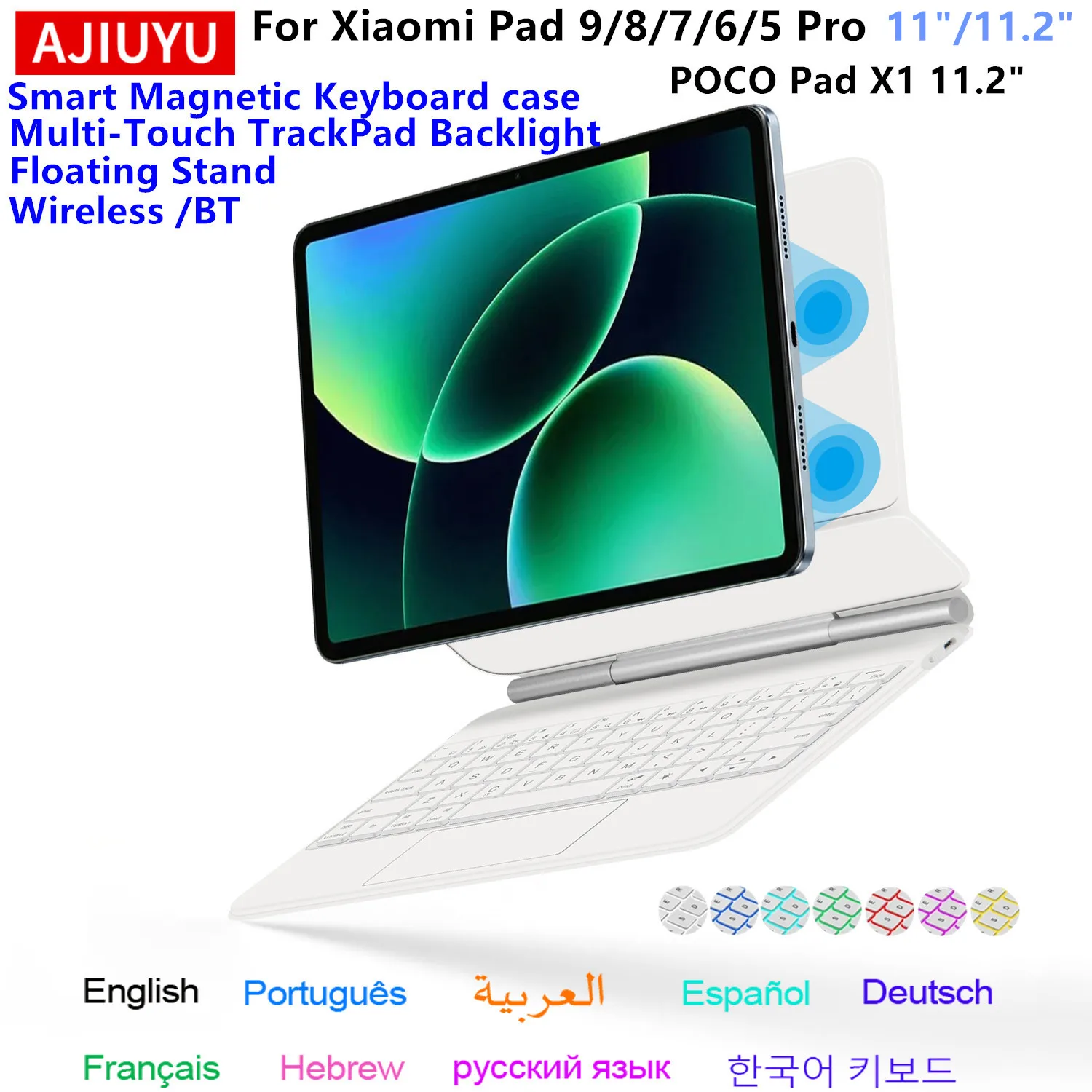 Magic Keyboard Case for Xiaomi Pad 8 Pro MiPad 8 Mi Pad 9 8 7 6 5 Pro 11 11.2
