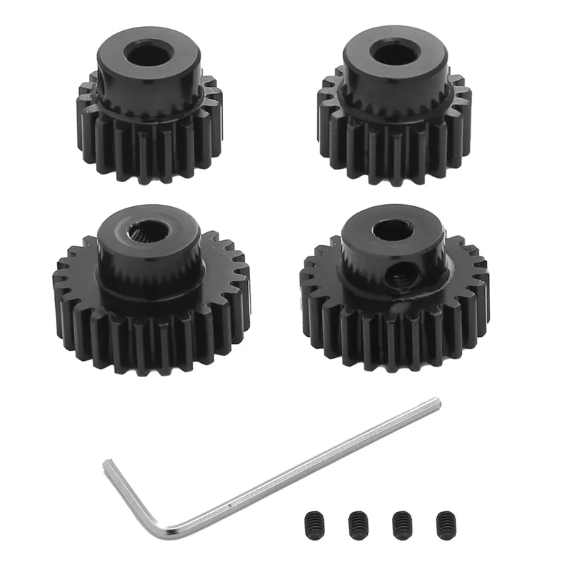 Metal 18T 19T 23T 24T Pinion Gear Moter Gear for Tamiya TT01 TT02 TB02 TA05 RC Car Upgrade Parts Accessories