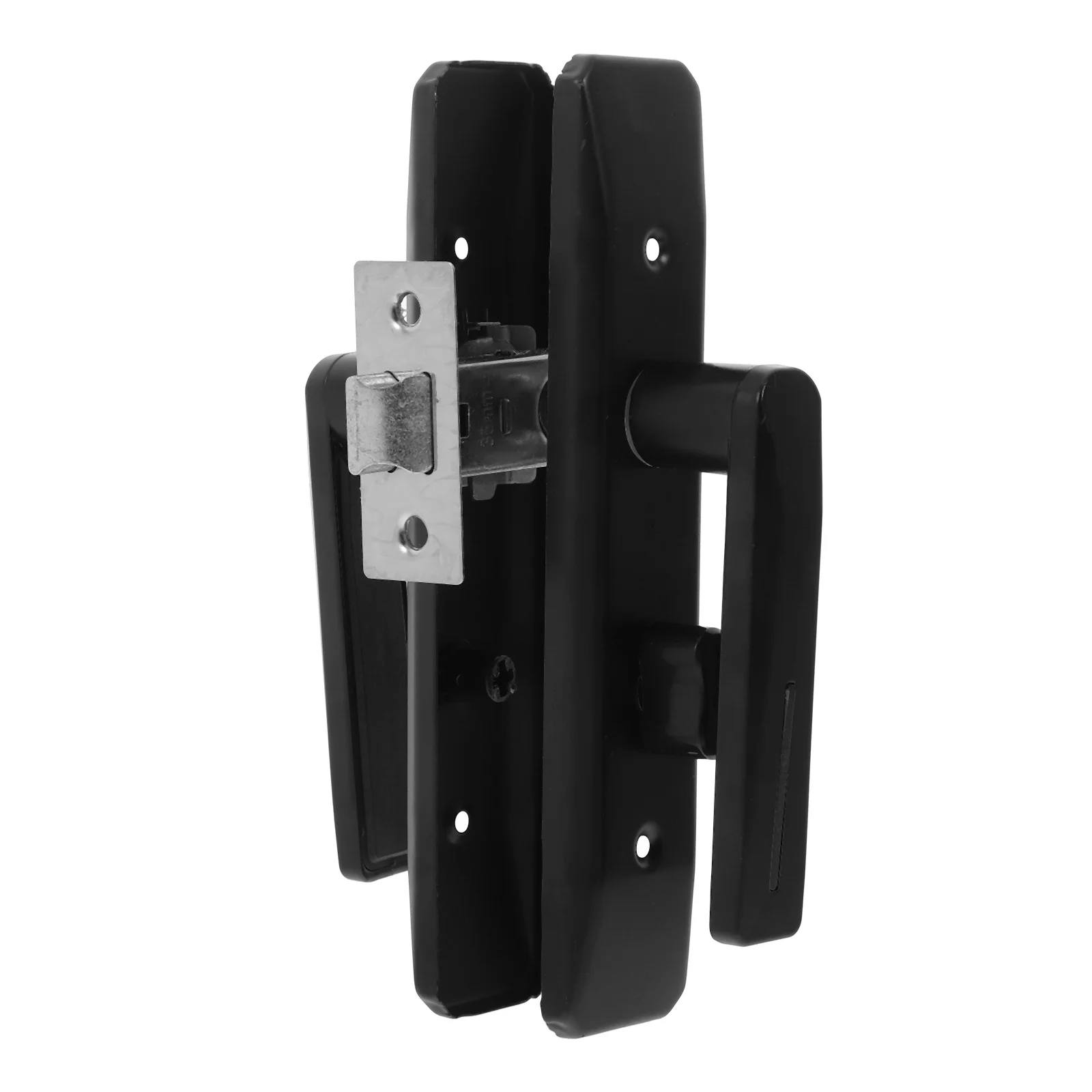 Ручка замка для ванной комнаты, черная двусторонняя внутренняя дверная ручка без ключа, сверхмощный рычажный замок для ванной комнаты, спальни, железная дверная ручка