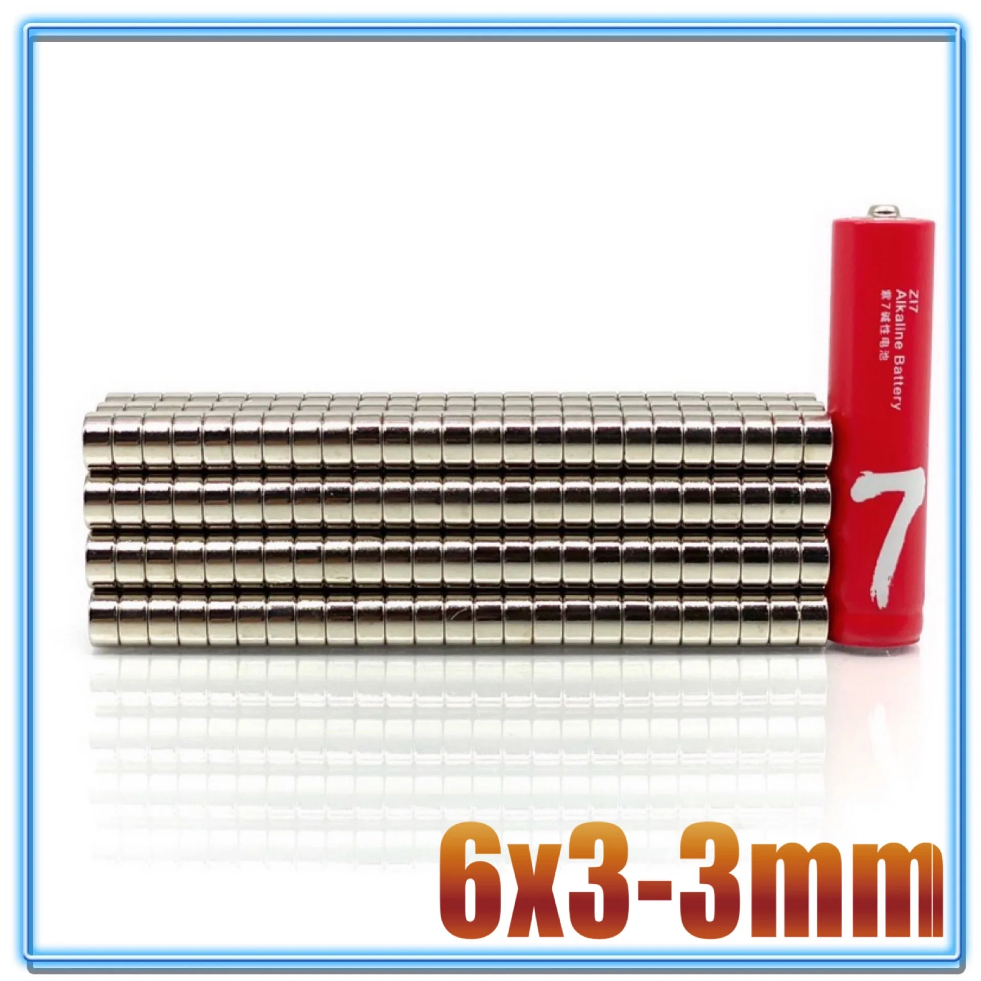 10/20/50/100/500Pcs 6x3 Hole 3 N35 Super Strong Permanet Round Neodymium Straight Ring Magnet Rare Earth Magnets 6*3 Hole3