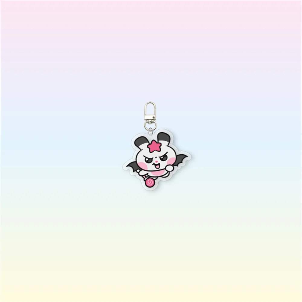 ATEEZ Keychain 5.5CM Cartoon Cute Acrylic Pendant Bag Charm Accessories Keyring Yunho Yeosang Mingi Fans Collection Gift