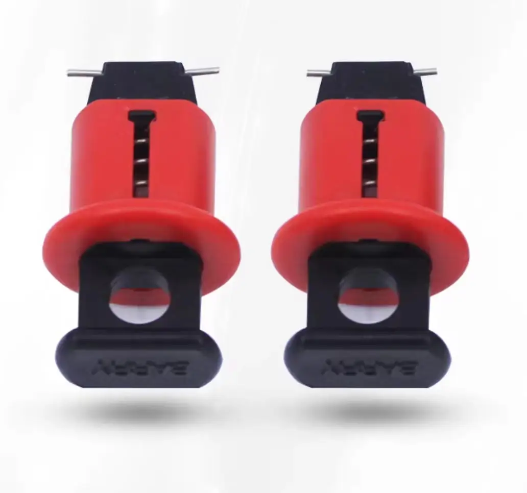 10pcs/lot POS MCB lockout push button lock dogs, MCB lock ,toggle lock safety circuit breaker lock,  pinout push pin