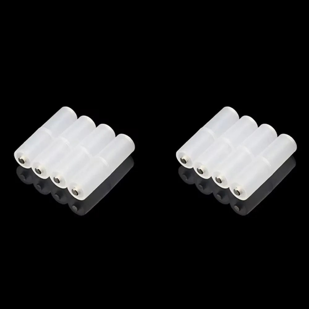 4Pcs/Box Universal AAA To AA Converter Anti-Leakage Translucent Battery Adapter Convenient Insulated Case Battery Holder