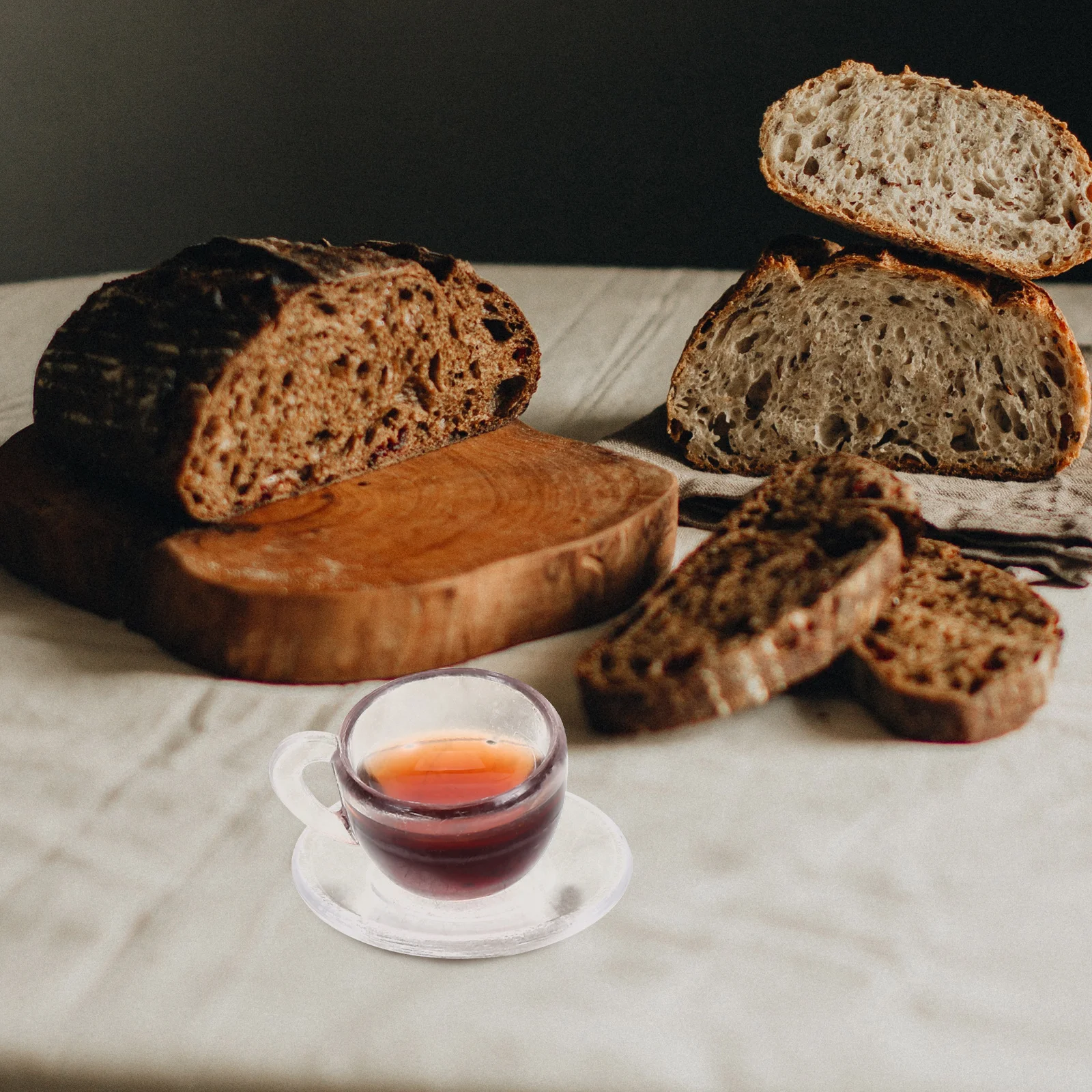 2Sets Miniature Coffee Mugs Resin Realistic 112 Scale Pretend Afternoon Tea Cups for Dollhouse Diorama Decoration